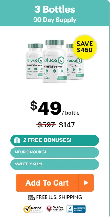 buy Gluco6 3 Bottles