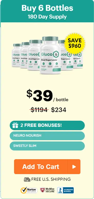 buy Gluco6 6 Bottles